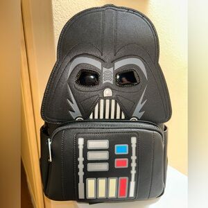 Star Wars Glowing Disney Parks Darth Vader Loungefly Backpack